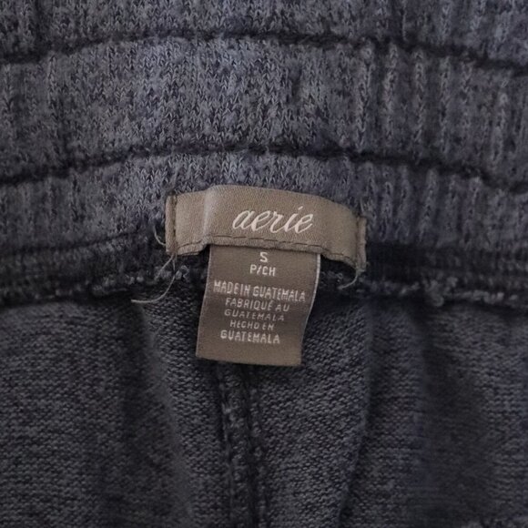 Aerie Women's Small Blue Stretch Waist Pocket Relaxed Skinny Loose Joggers - Picture 9 of 12